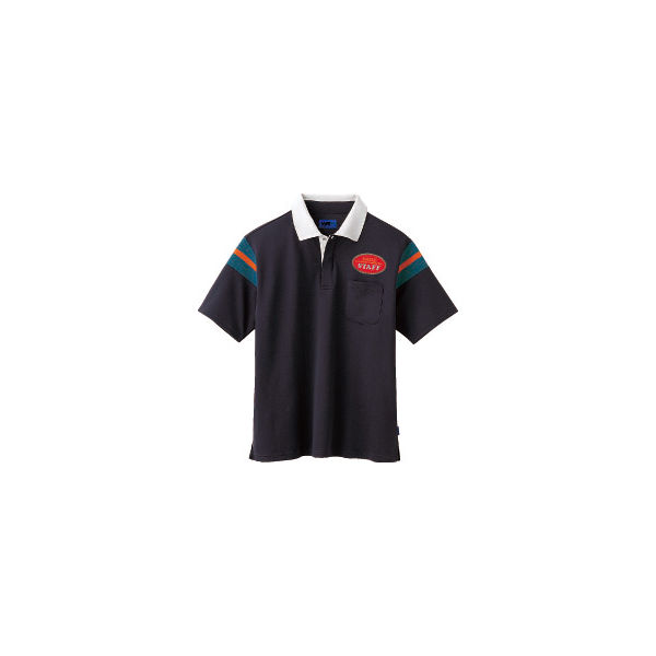 WSP（ダブルエスピー） ユニセックス 半袖ポロシャツ（ワッペン付：67201） グレー L 65159（直送品）
