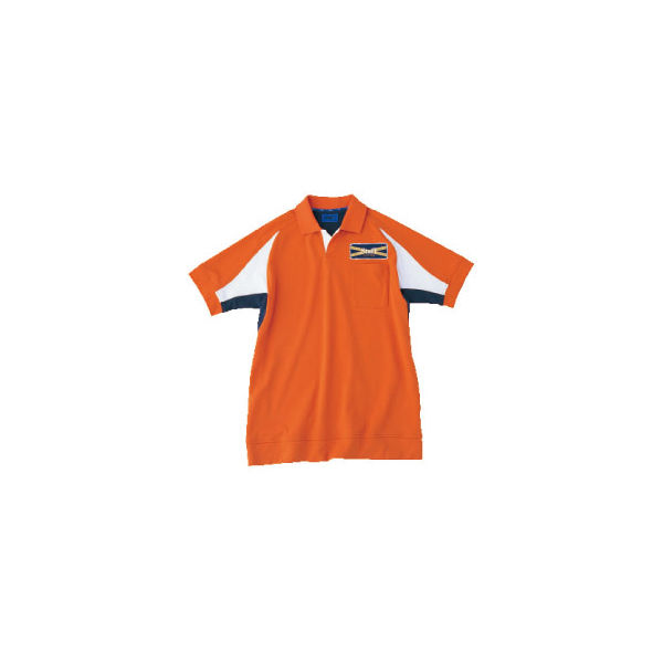 WSP（ダブルエスピー） ユニセックス 小さいサイズ ポロシャツ（ワッペン付：67210） オレンジ SS 65054（直送品）
