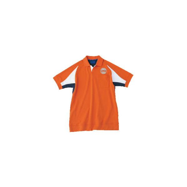 WSP（ダブルエスピー） ユニセックス 小さいサイズ ポロシャツ（ワッペン付：67199） オレンジ SS 65054（直送品）