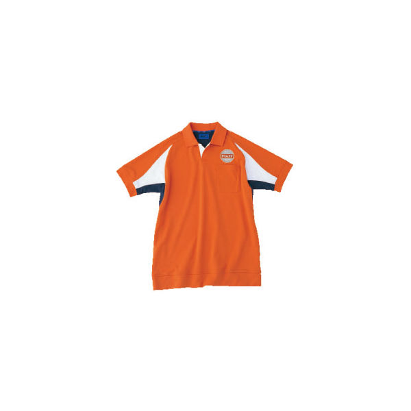 WSP（ダブルエスピー） ユニセックス ポロシャツ（ワッペン付：67199） オレンジ S 65054（直送品）