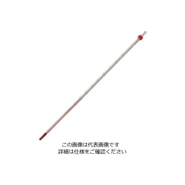佐藤計量器製作所 赤液棒状温度計 0~50°C 0220-00 1個 1-610-13（直送品）