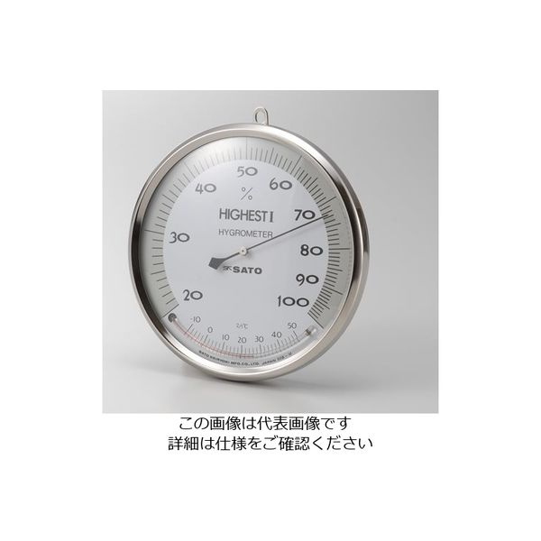 佐藤計量器製作所 ハイエストI型湿度計(温度計付) 150mm 7540-00 1台(1個) 1-626-01（直送品）