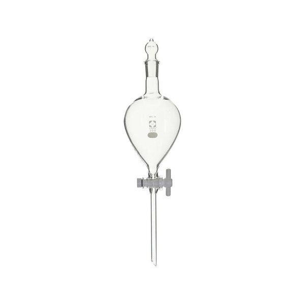 柴田科学 SPC分液丸型ロート PTFEコック付 300mL 031230-300 1個 1-7798-04(直送品)