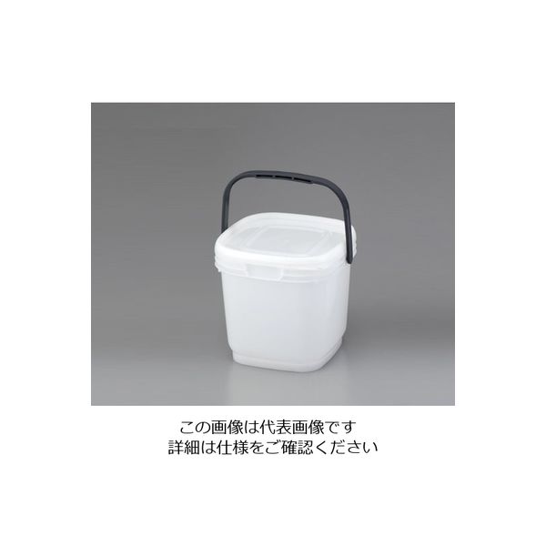 伸和 密閉バケツ・ミニ(角) 5L 2-8640-02 1個（直送品）