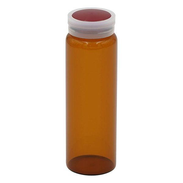マルエム サンプル管瓶 褐色 110mL No.8 1本 5-097-10（直送品）