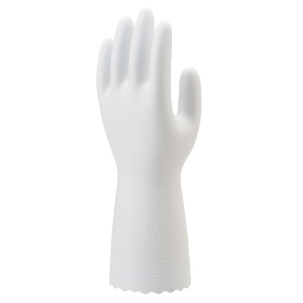 塩化ビニール手袋 簡易包装ビニトップ薄手 M ホワイト 30双 「現場のチカラ」 130 ショーワグローブ