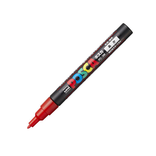 三菱鉛筆 ユニポスカ 細字 PC-3M 赤 PC3M.15 1セット（5本）