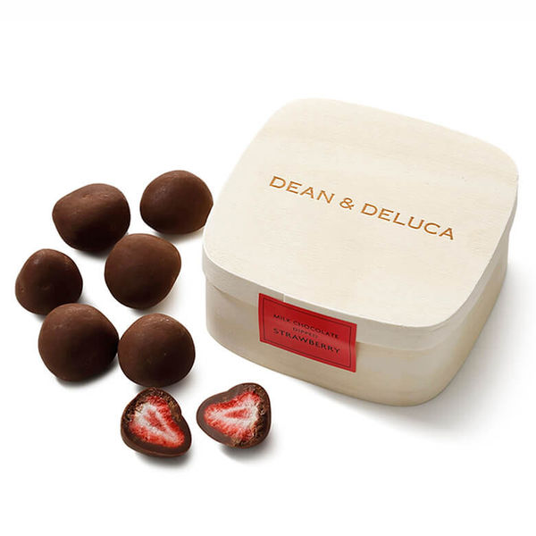 DEAN＆DELUCA（ディーンアンドデルーカ） D&D ミルクチョコディップドストロベリー（木箱）1箱 ディーン＆デルーカ ギフト