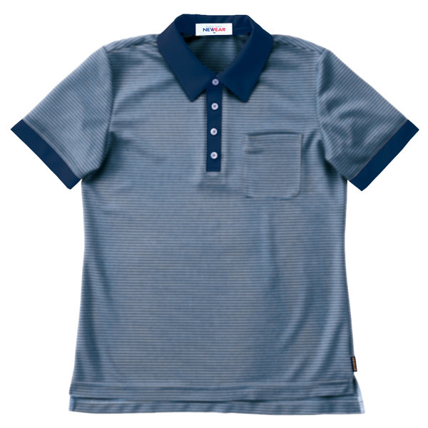 ヤギコーポレーション ユニフィット 介護ユニフォーム 半袖ポロシャツ ユニセックス NW8089 ネイビー SS 1枚（取寄品）