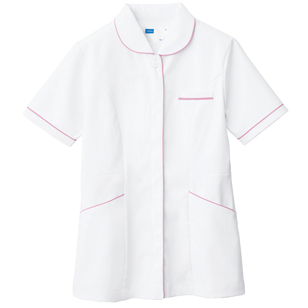 自重堂 チュニック WH12001 ホワイトピンク（ホワイト×ピンク）S 医療白衣 1枚（取寄品）
