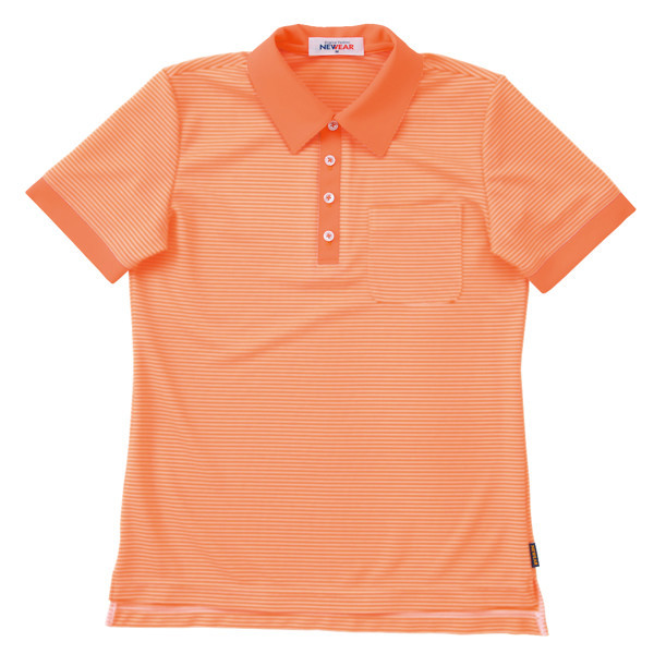 ヤギコーポレーション ユニフィット 介護ユニフォーム 半袖ポロシャツ ユニセックス NW8089 オレンジ S 1枚（取寄品）