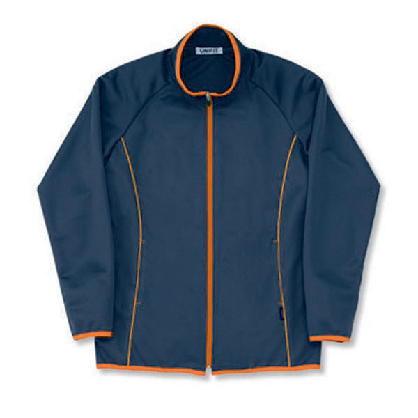 ヤギコーポレーション ユニフィット 介護ユニフォーム ニットジャケット ユニセックス UF2391 チャコールグレイ XL 1枚（取寄品）