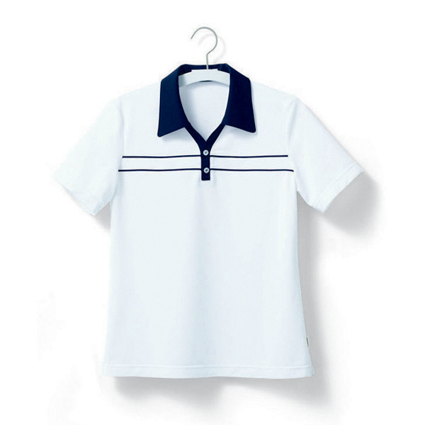 ヤギコーポレーション ユニフィット 介護ユニフォーム 半袖ポロシャツ ユニセックス UF8091 ホワイト XS 1枚（取寄品）