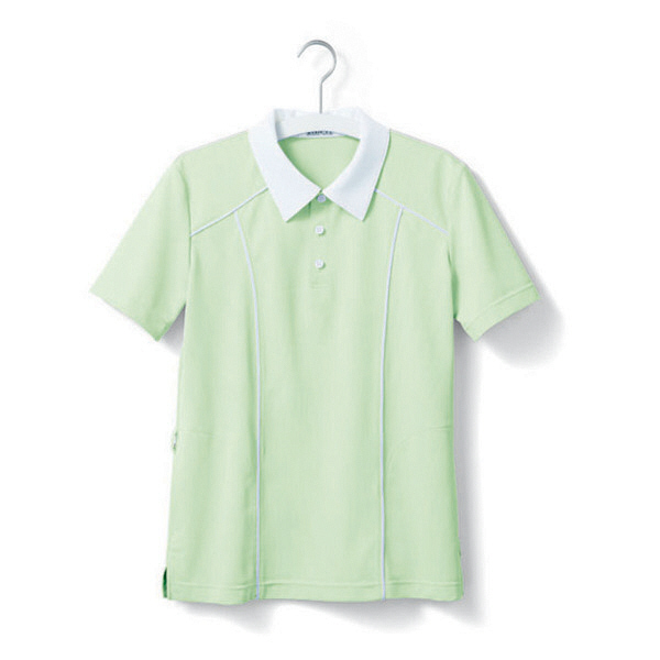 ヤギコーポレーション ユニフィット 介護ユニフォーム 半袖ポロシャツ ユニセックス UF8183 グリーン S 1枚（取寄品）