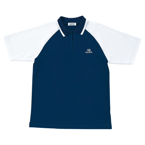 ヤギコーポレーション ユニフィット 介護ユニフォーム 半袖ポロシャツ ユニセックス UF8516 ネイビー XS 1枚（取寄品）