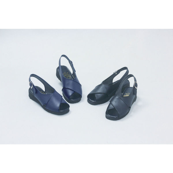 マリアンヌ製靴 ホール＆オフィスサンダル No.2290 ブラック（黒） 24.0cm ナースサンダル 1足（取寄品）