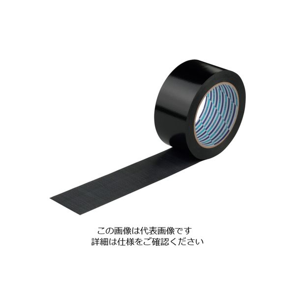 ダイヤテックス パイオラン 梱包用テープ 50mm×25m ブラック K-10-BK 50MMX25M 1巻 356-3961（直送品）