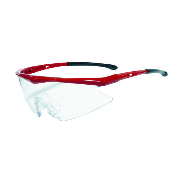 トラスコ中山 TRUSCO 一眼型安全メガネ フレームレッド レンズクリア TSG-1856RE 1個 365-8333（直送品）