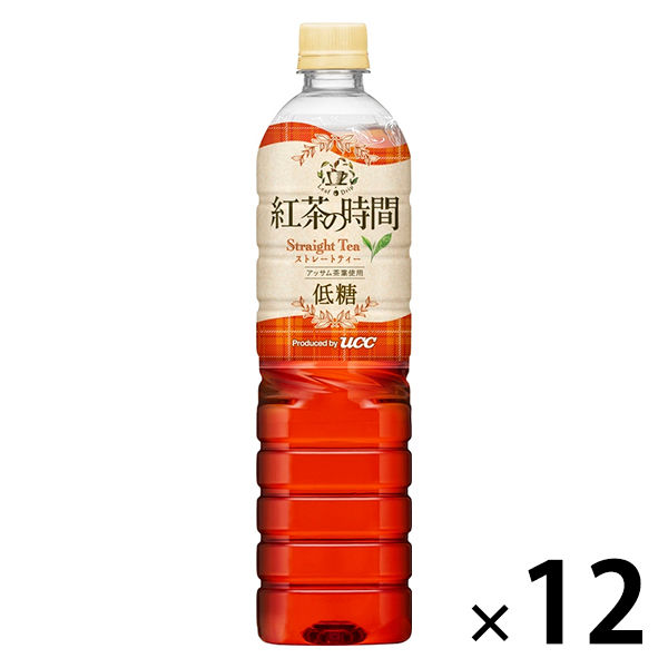 UCC上島珈琲 紅茶の時間 ストレートティー 低糖 900ml 1箱（12本入）