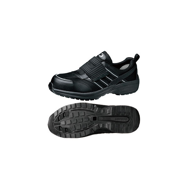 ミドリ安全 JSAA認定 軽量 作業靴 プロスニーカー SL605 23.5cm ブラック 2125041206 1足（直送品）