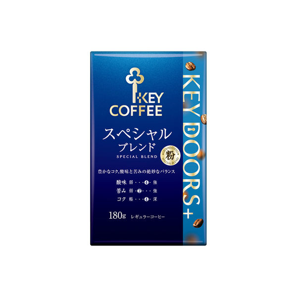 【コーヒー粉】キーコーヒー KEY DOORS＋ スペシャルブレンド (VP)　1袋（180g）