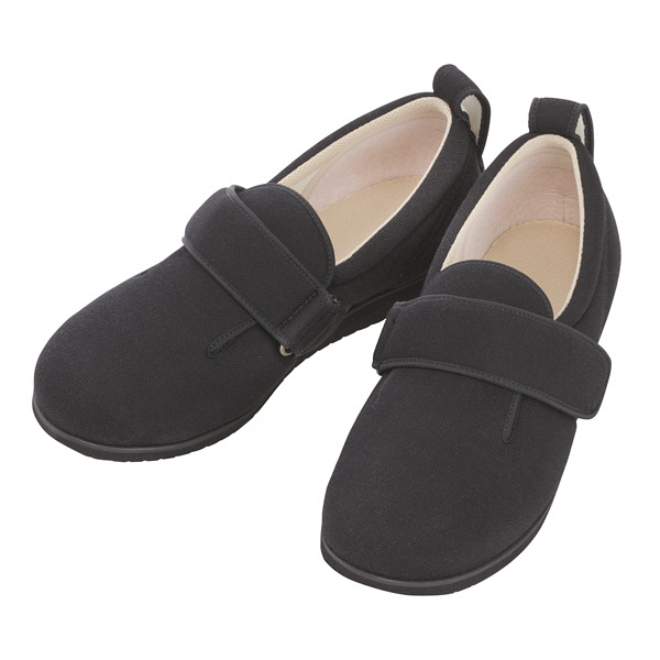 あゆみ 介護靴 7005ダブルマジックII 5E ブラックM（22.0-22.5cm）両足 施設・院内用（取寄品）