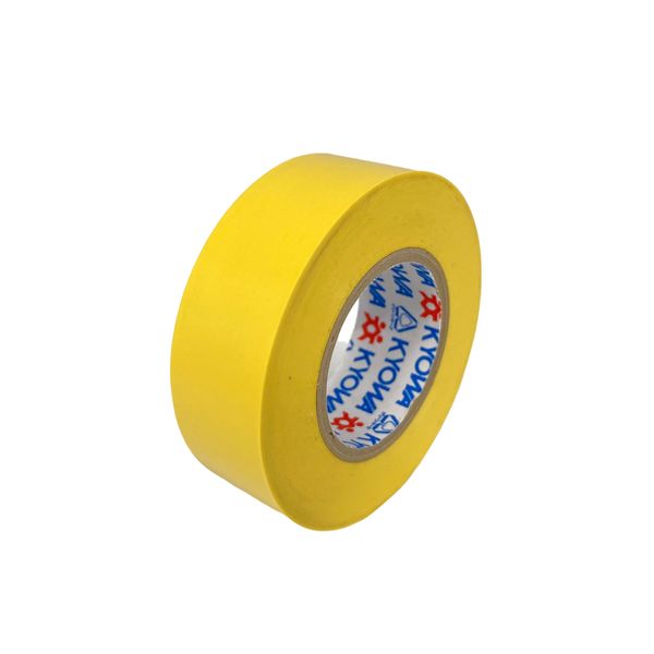 【ビニールテープ】 ミリオン 電気絶縁用ビニルテープ 黄 幅19mm×長さ10m 共和 1巻