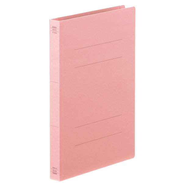 背と表紙を補強したフラットファイル厚とじ250 A4タテ 10冊 ピンク アスクル  オリジナル
