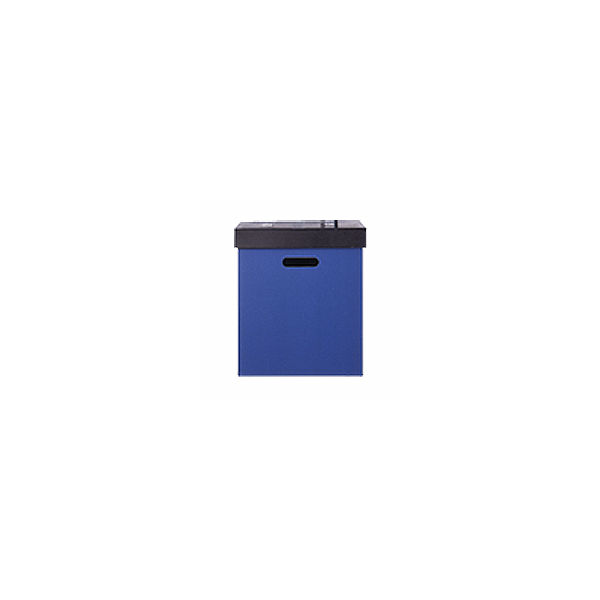 シブイロ　収納ボックス（組立式）お徳用セット　1セット（3個入）　L　ブルー　アスクル