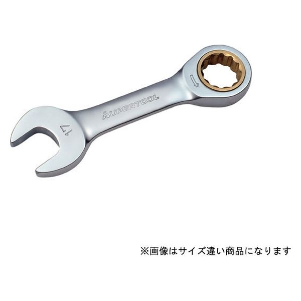 スーパーツール 片口タイプ ギアレンチ（ショートタイプ）呼び：19 GRW19S 1丁 364-7978（直送品）