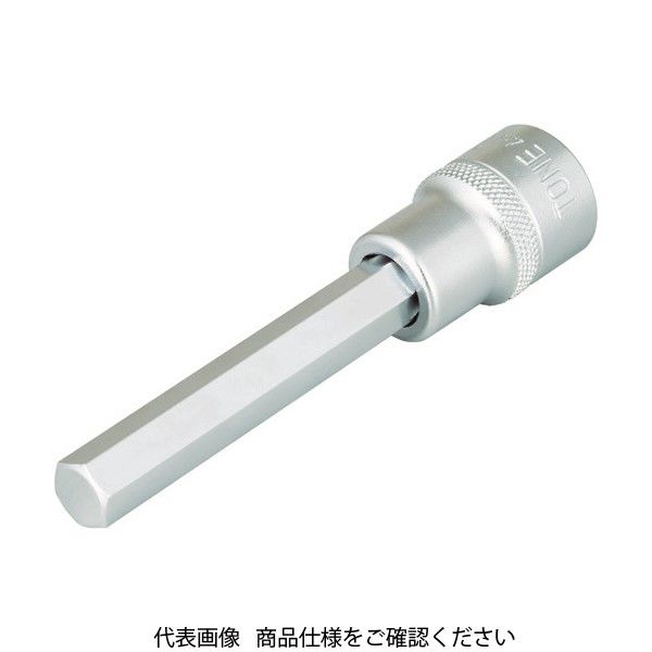 TONE ロングヘキサゴンソケット 対辺寸法5mm 全長100mm 4H-05L 1個 356-6447（直送品）