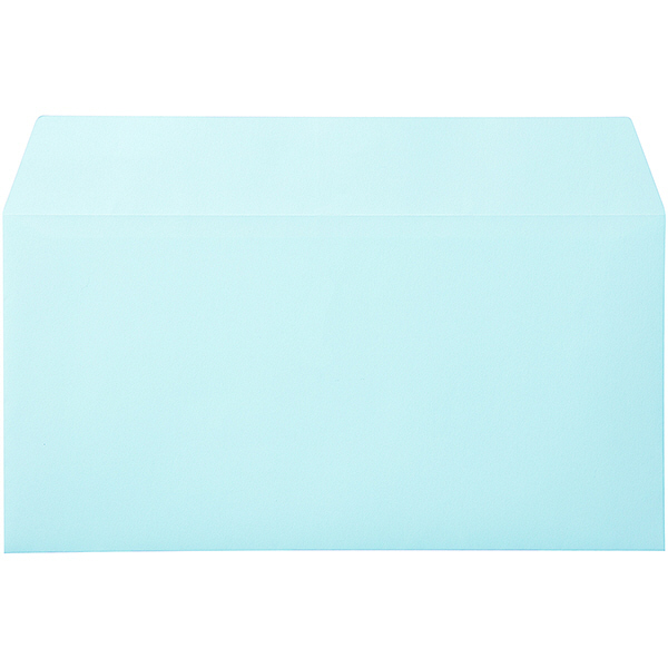 ムトウユニパック ナチュラルカラー封筒 長3横型 ブルー 1000枚（100枚×10パック）