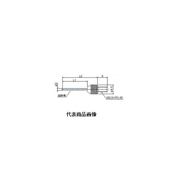 テクロック　超硬付フラットニードル測定子　ZS-582　1個　（直送品）