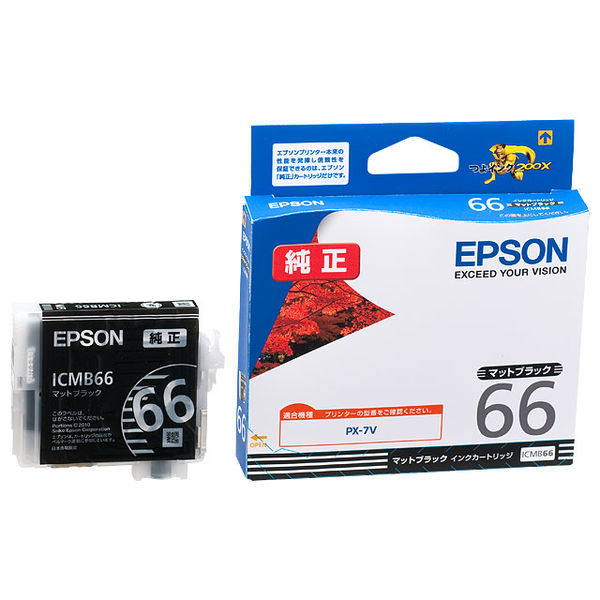 エプソン（EPSON） 純正インク ICMB66 マットブラック IC66シリーズ 1個