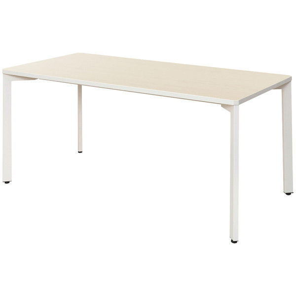 アール・エフ・ヤマカワ　TEO　ミーティングテーブル　ナチュラル×ホワイト　幅1500×奥行750×高さ720mm　1台