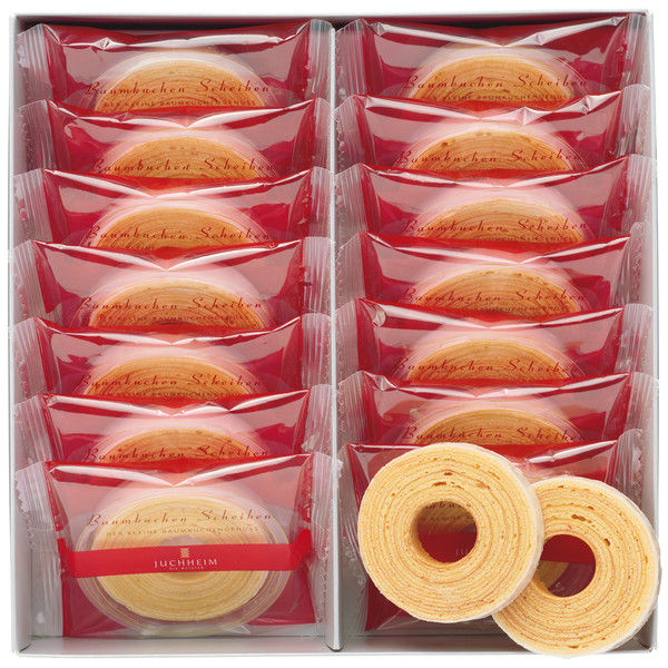 ユーハイム・ディー・マイスター バウムクーヘンシャイベン  1箱（14個入） クッキー・焼き菓子ギフト