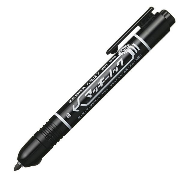 ゼブラ マッキーノック細字 黒 油性ペン P-YYSS6-BK 1セット（30本：10本入×3箱）