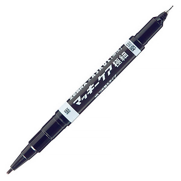 マッキーケア　細字/極細　詰め替えタイプ（アスクル限定モデル）　黒　油性ペン　ゼブラ  オリジナル