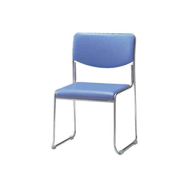 【軒先渡し】サンケイ　会議椅子　ブルー　CM331-CX　1箱（4脚入）　（直送品）