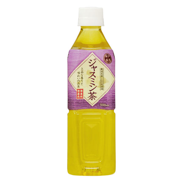 【ジャスミン茶 ペットボトル】富永貿易 神戸茶房 ジャスミンティー 500ml 1セット（48本）【国内製造 無香料 無着色】