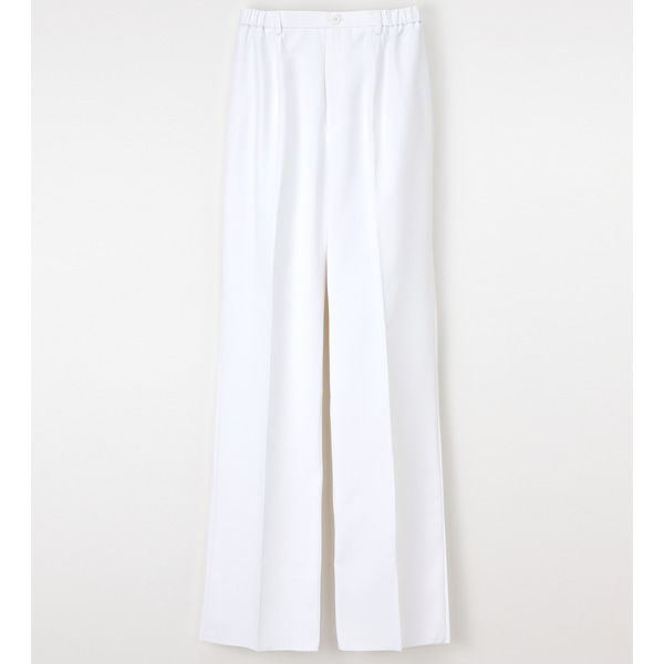 ナガイレーベン 女子パンツ ナースパンツ 医療白衣 ホワイト S EH-3773（取寄品）