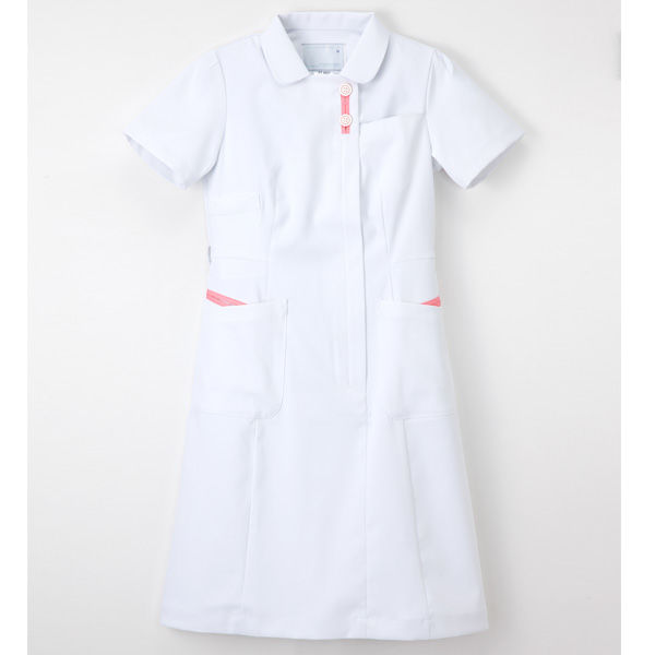 ナガイレーベン ワンピース ナースワンピース 医療白衣 半袖 Tピンク EL FT-4537（取寄品）