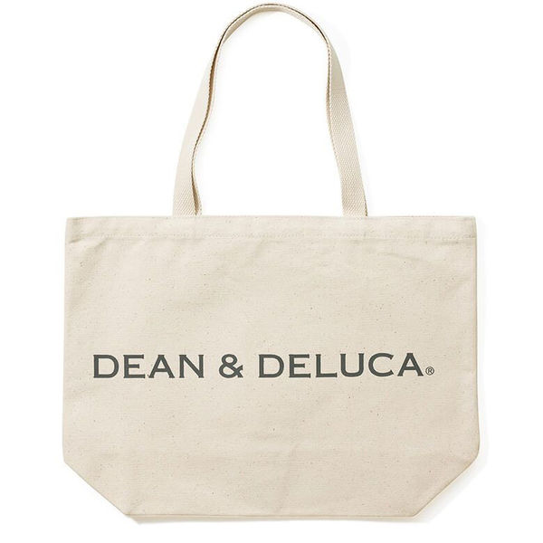 DEAN&DELUCA（ディーンアンドデルーカ）　トートバッグ　ナチュラル　Lサイズ　1個