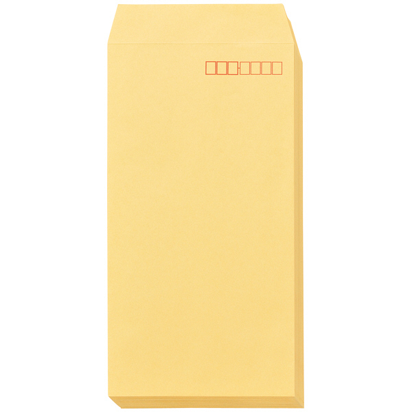 寿堂　コトブキ封筒（クラフト・サイド貼り） 長3〒枠あり　500枚（100枚×5パック）