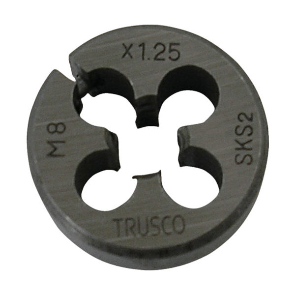 トラスコ中山 TRUSCO 丸ダイス 25径 M8×1.25 (SKS) T25D-8X1.25 1個 365-6314（直送品）