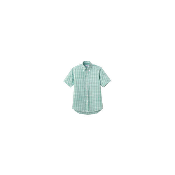 FACE MIX（フェイスミックス） ユニセックス 大きいサイズ 半袖シャツ グリーン 4L FB4507U（直送品）