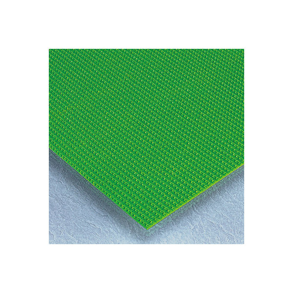 【軒先渡し】テラモト　ダイヤマット　緑　1m×10m　MR-143-062-1　（直送品）