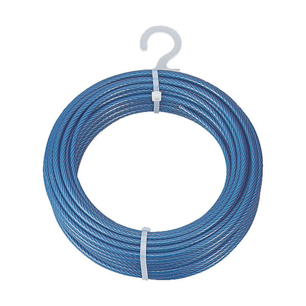 トラスコ中山 TRUSCO メッキ付ワイヤーロープ PVC被覆タイプ Φ3(5)mmX20m CWP-3S20 1巻 213-4918（直送品）