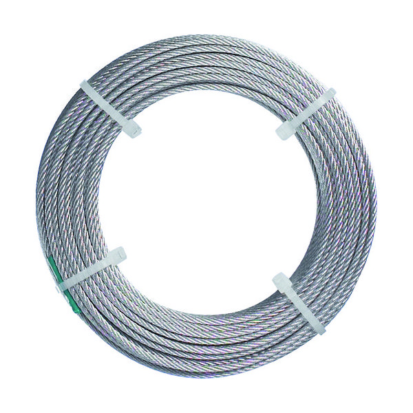 トラスコ中山 TRUSCO ステンレスワイヤロープ ナイロン被覆 Φ1.5(2.0)X20m CWC-15S20 1巻 213-4764（直送品）