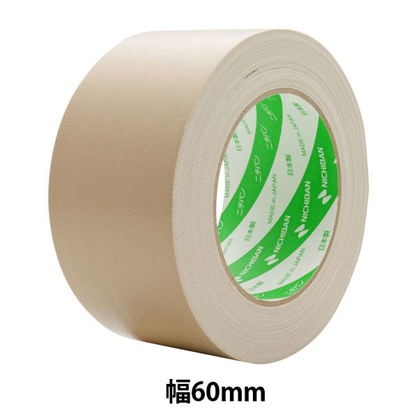 【ガムテープ】 布粘着テープ No.102N 0.3mm厚 黄土 幅60mm×長さ25m ニチバン 1巻